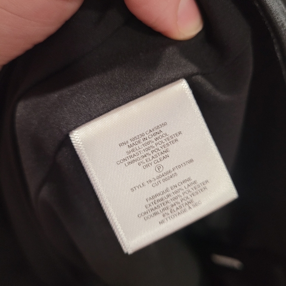 Equipment Femme Burcet Satin Stripe Black Wool Trouser Pants - Picture 6 of 7